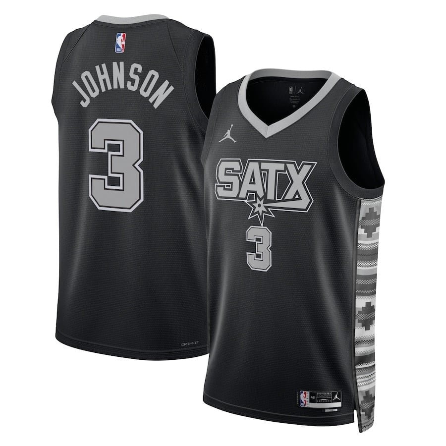 Keldon Johnson San Antonio Spurs Unisex Swingman Jersey Statement Edition Black