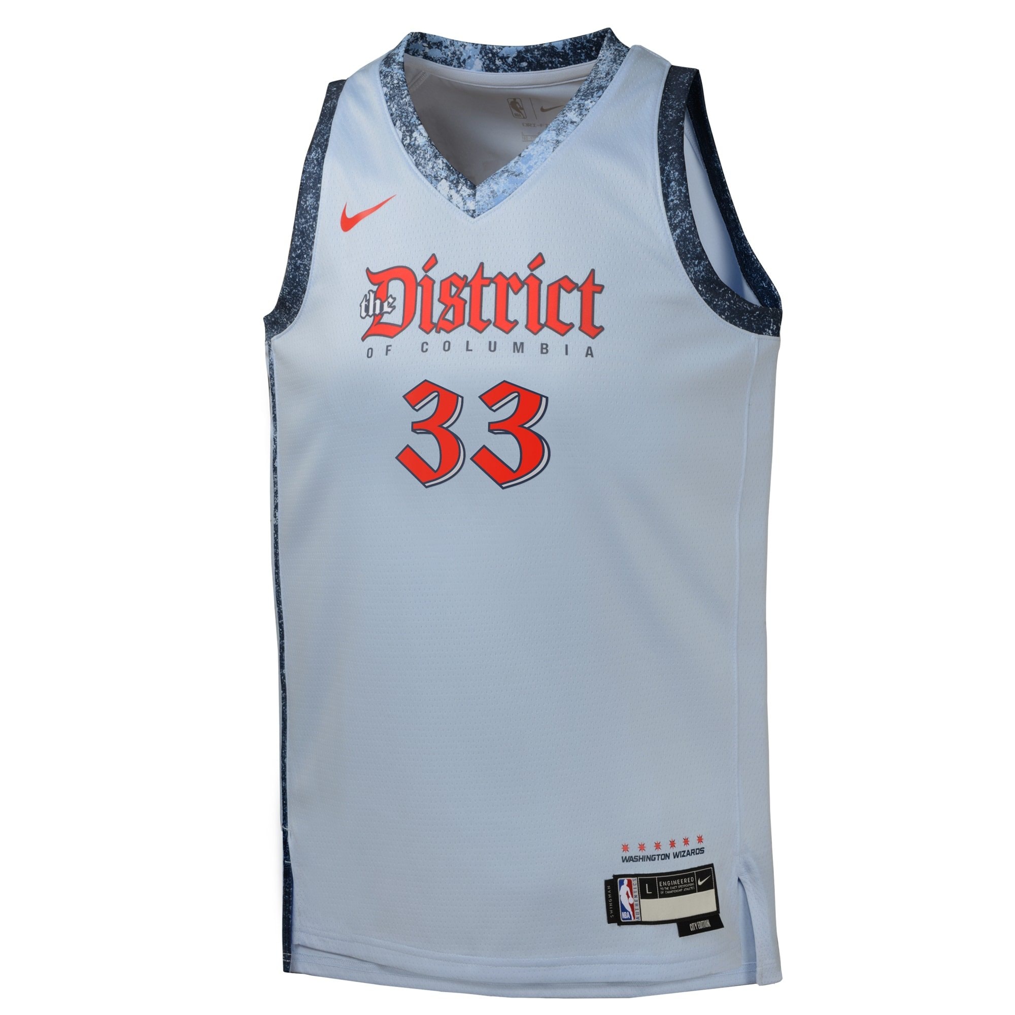 Washington Wizards City Edition Swingman Jersey 2024 Blue Kyle Kuzma Youth S-3XL