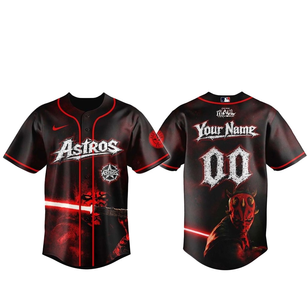 Custom Name and Number Baseball Team x Star Wars Maul Shadow Lord 2026 Baseball Jersey