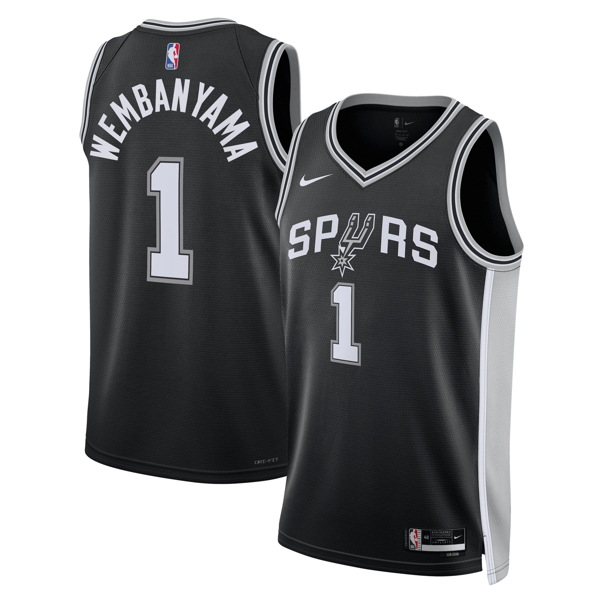 San Antonio Spurs Victor Wembanyama Icon Swingman Jersey Mens Multicolor