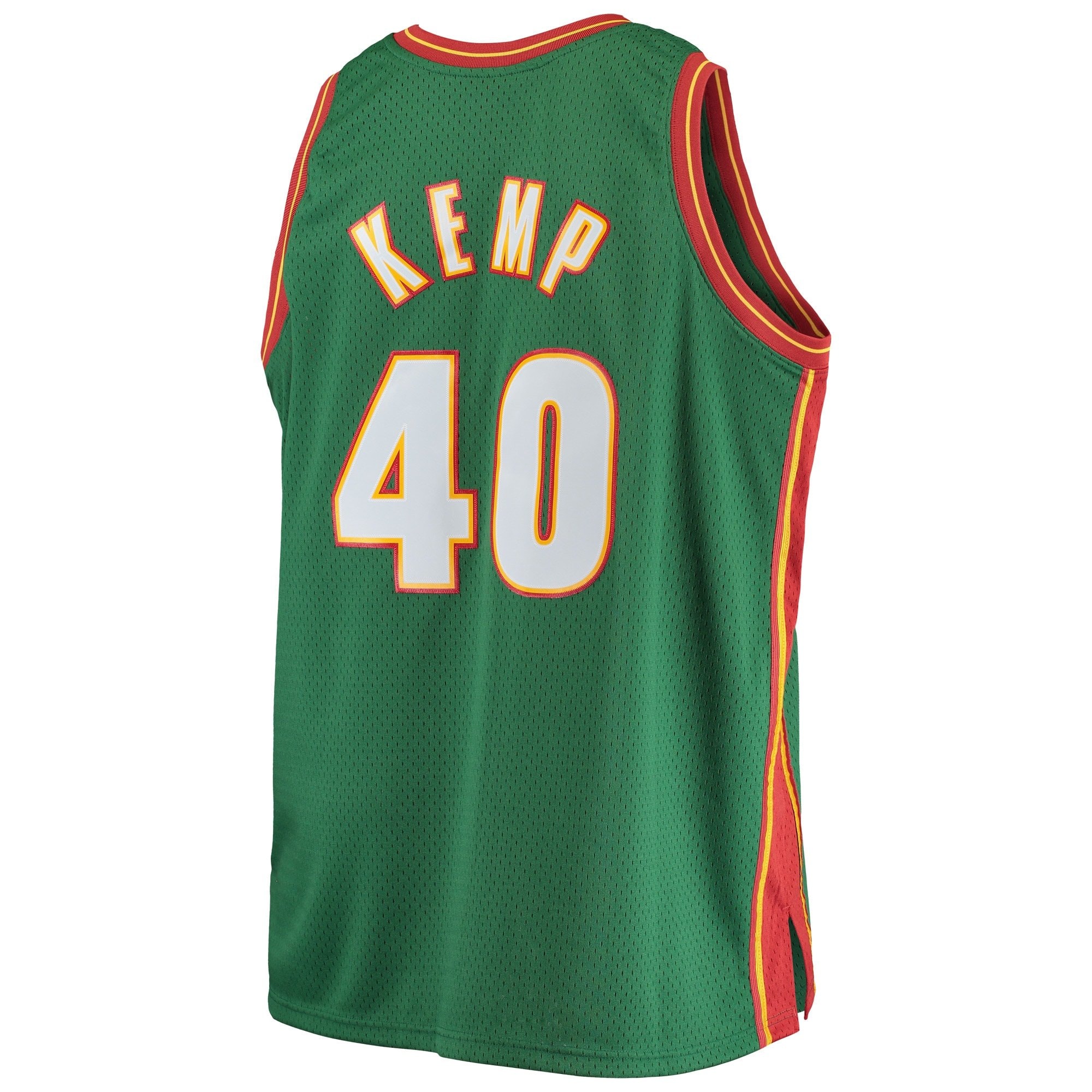 Men's Mitchell & Ness Shawn Kemp Green Seattle SuperSonics Big & Tall Hardwood Classics Jersey