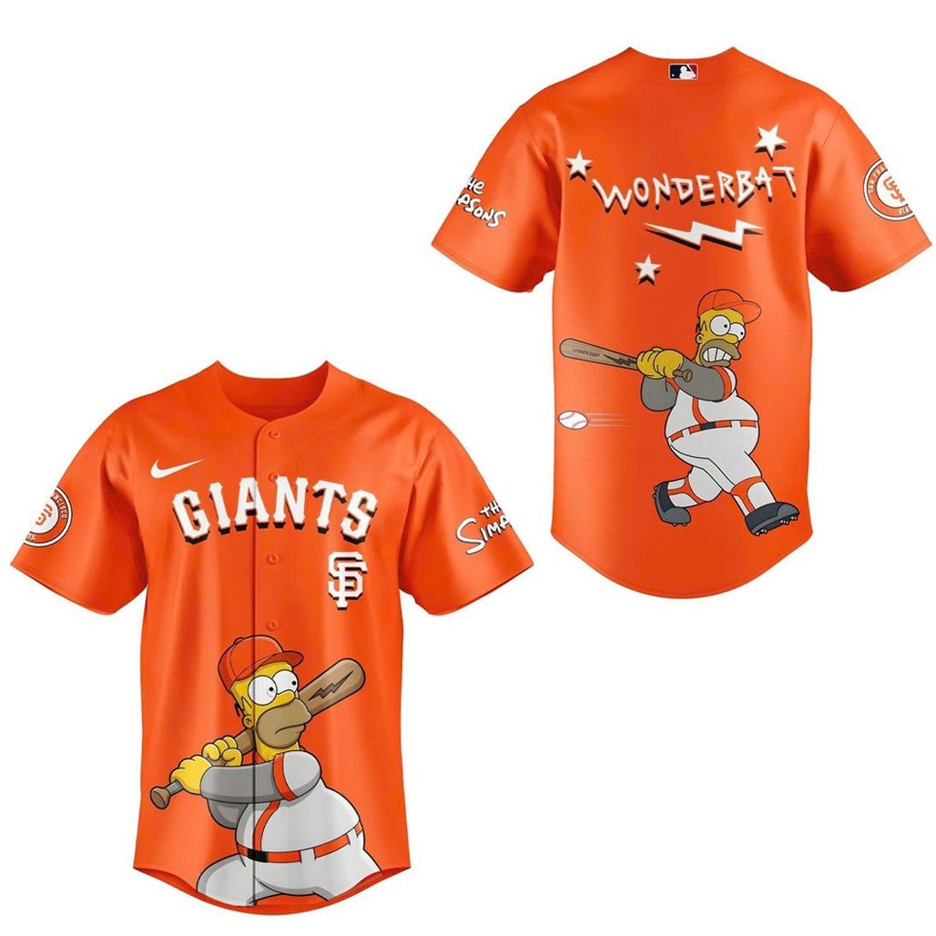 Baseball Team The Simpsons Wonderbat Baseball Jersey