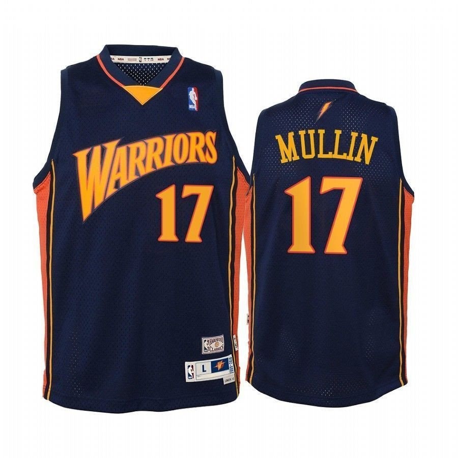 Youth Chris Mullin Golden State Warriors Hardwood Classics Jersey Navy