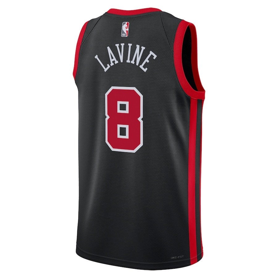 Zach LaVine 8 Chicago Bulls 2023/24 City Edition Swingman Jersey Black Unisex
