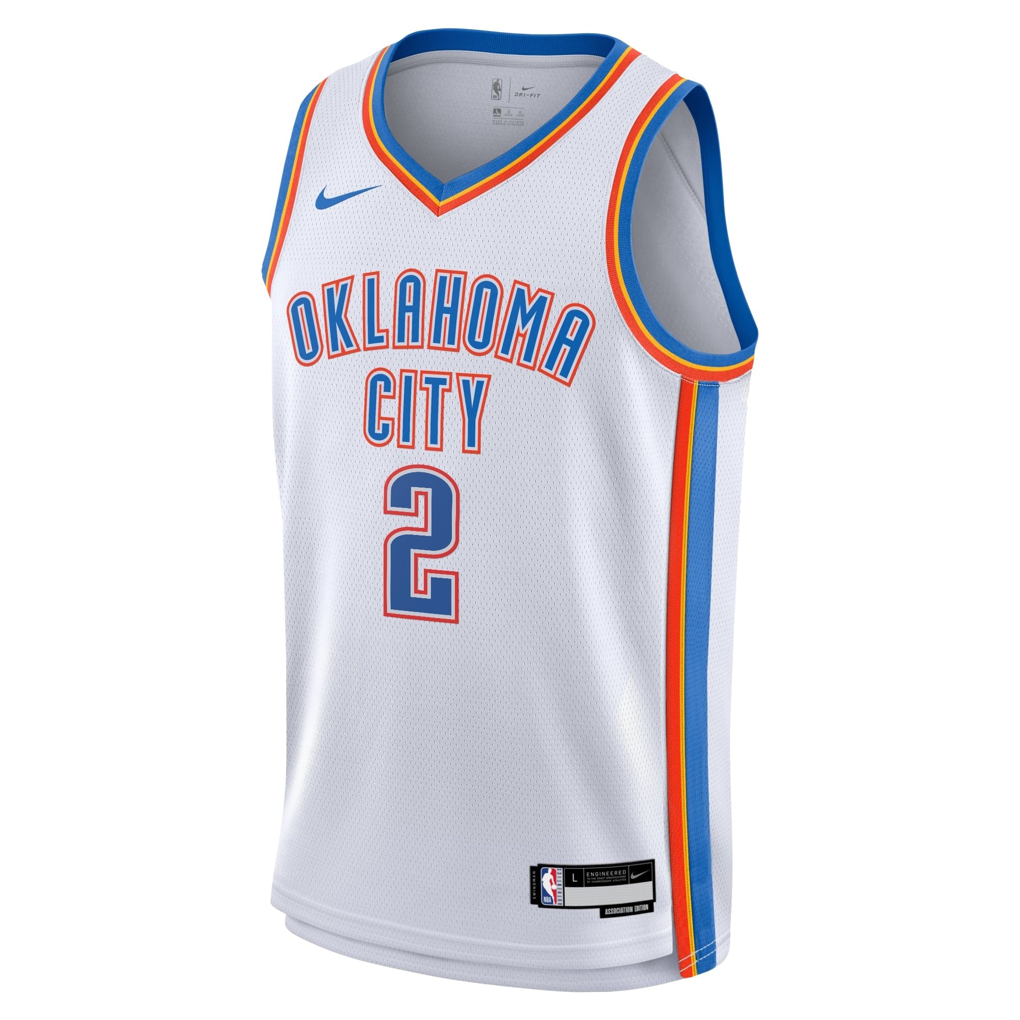 Oklahoma City Thunder Association Edition Swingman Jersey White Shai Gilgeous-Alexander Youth