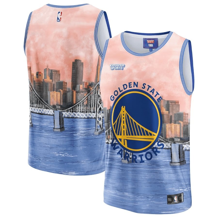 Basketball Team Basketball & KidSuper Studios Unisex Hometown Jersey - Blue