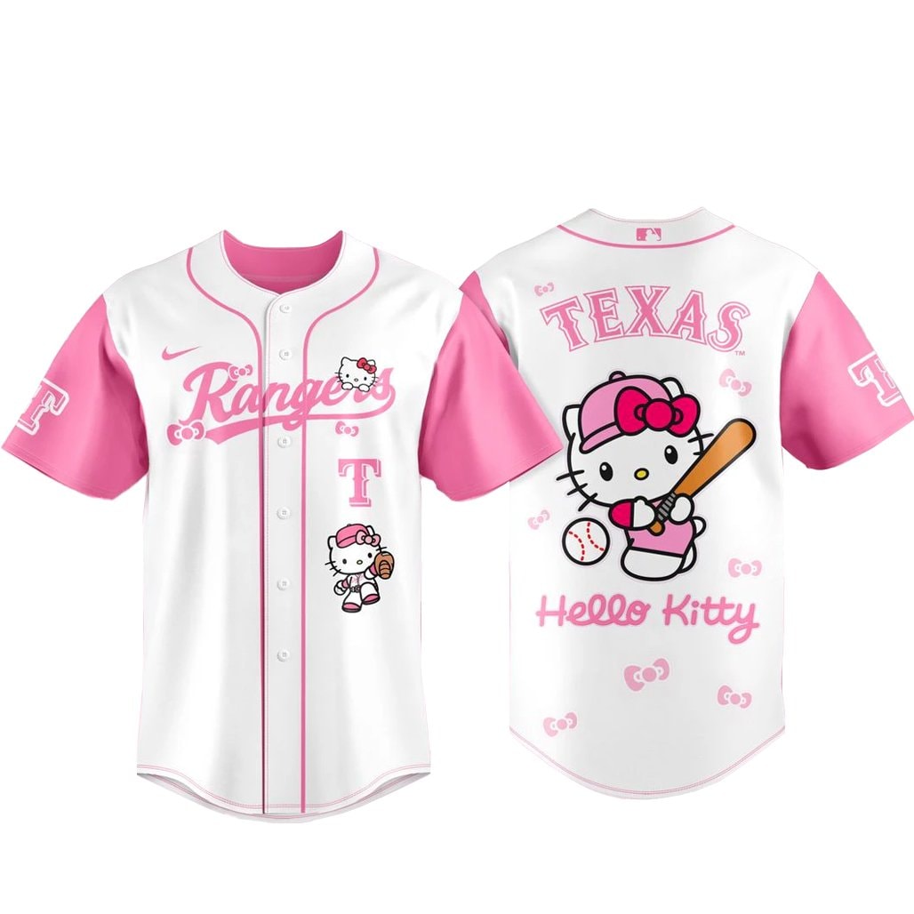 Baseball Team x Hello Kitty 2026 Pink Baseball Jersey
