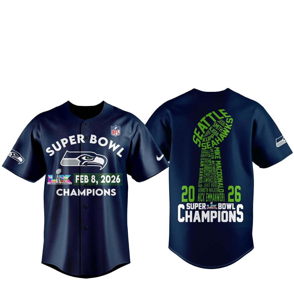 2026 Football Team Sports Event LX Champions Baseball Jersey