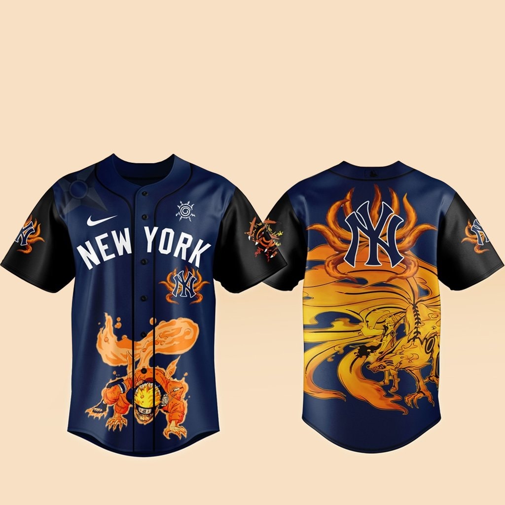 Baseball Team x Naruto Kurama Baseball Jersey Version 1