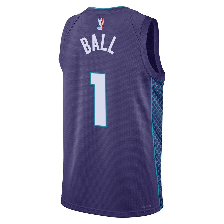 LaMelo Ball 1 Charlotte Hornets Unisex Swingman Jersey Statement Edition Purple