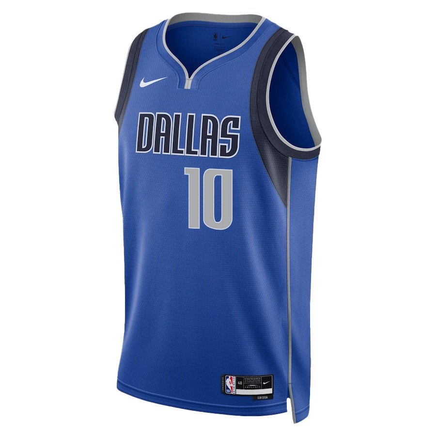 Tim Hardaway Jr. 10 Dallas Mavericks 2024 Finals Patch Swingman Jersey Icon Edition Blue