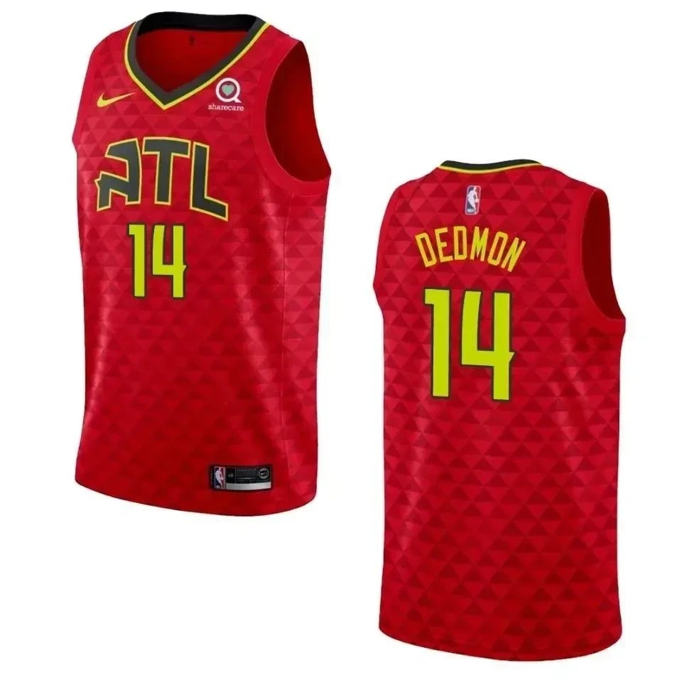 Men's Atlanta Hawks Dewayne Dedmon #14 Statement Swingman Jersey Red