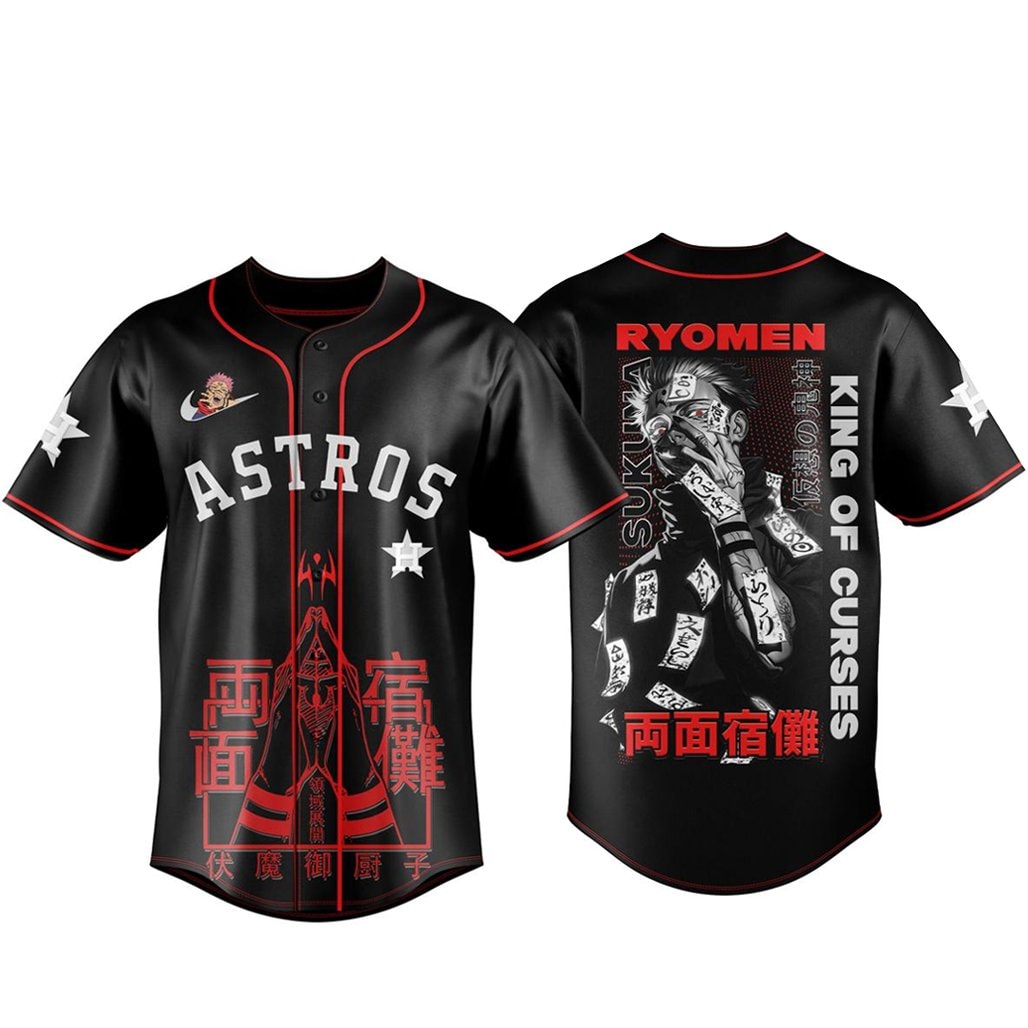 Baseball Team x Jujutsu Kaisen Night 2026 King of Curses Sukuna Baseball Jersey