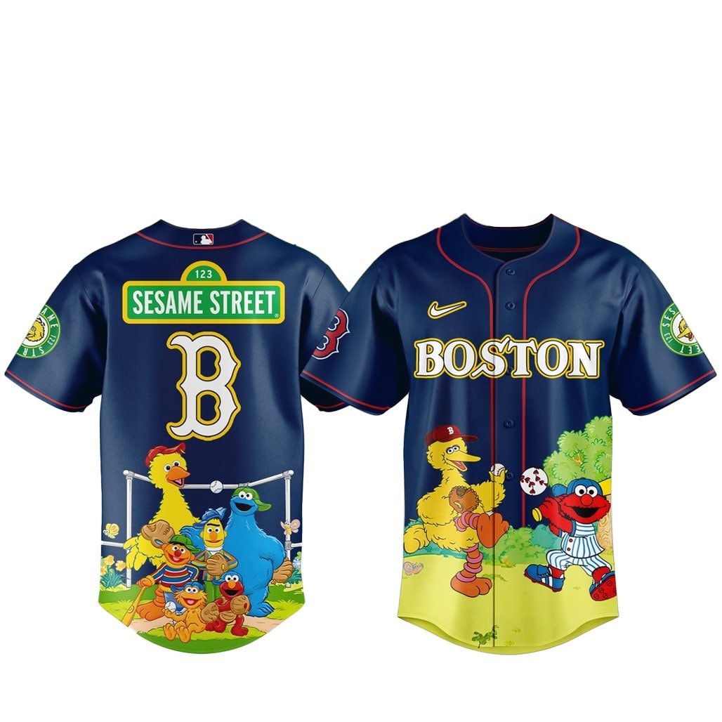 Baseball Team x Sesame Street Night Baseball Jersey Version 2