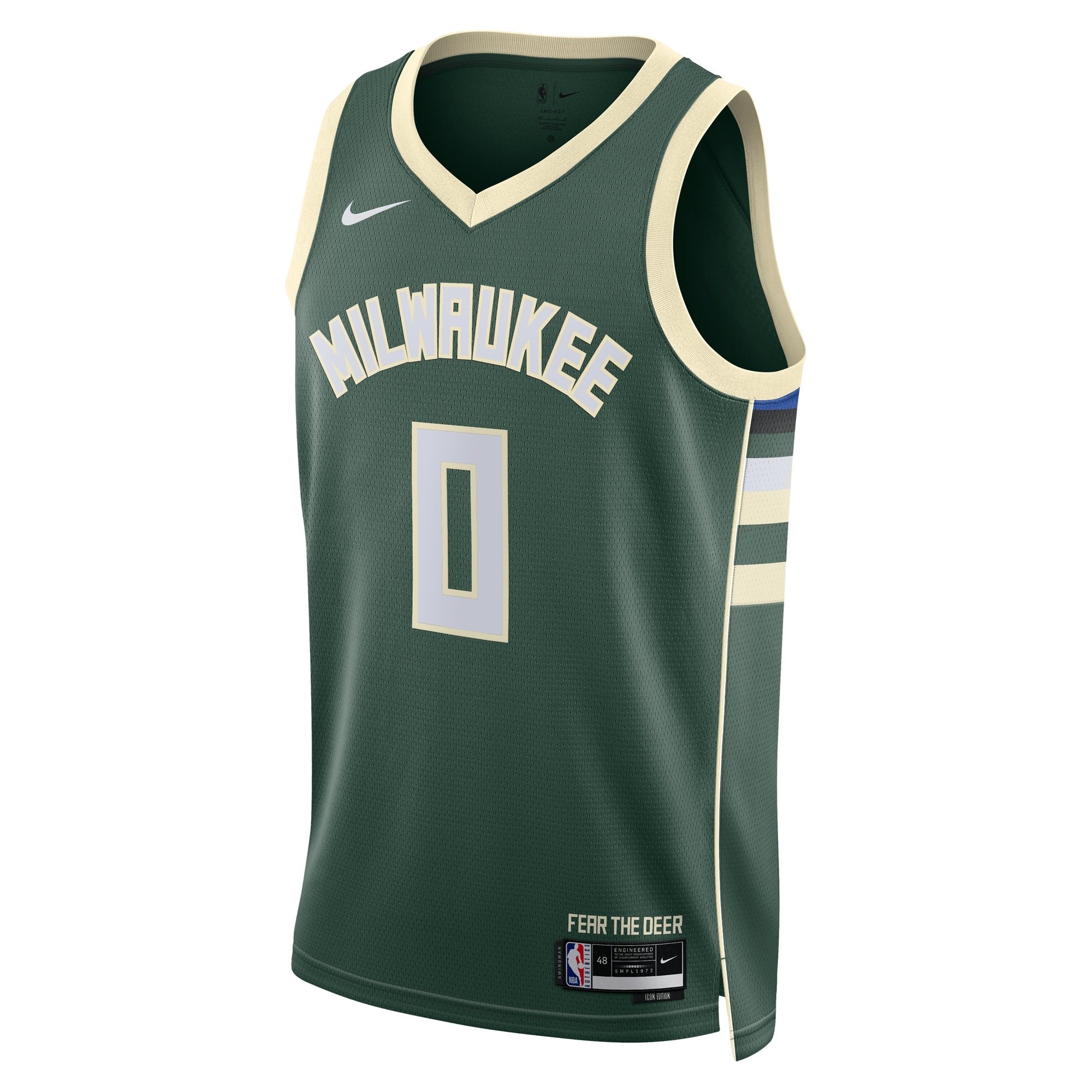 Milwaukee Bucks Icon Edition Swingman Jersey Hunter Green Damian Lillard Unisex