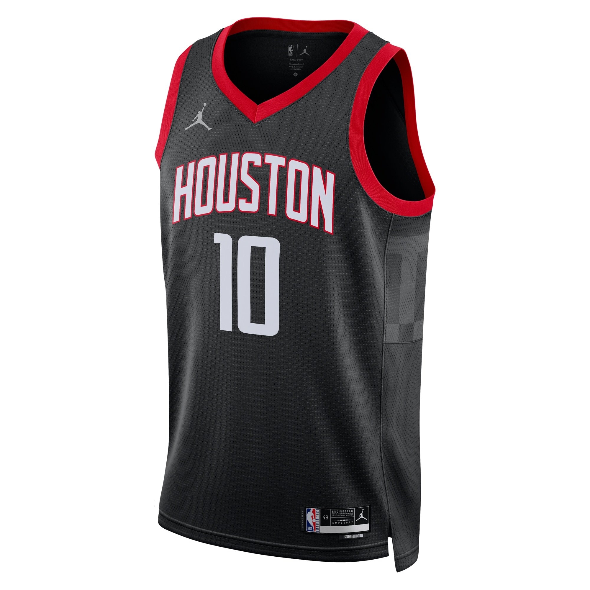 Houston Rockets Jordan Statement Edition Swingman Jersey Black Jabari Smith Jr Unisex