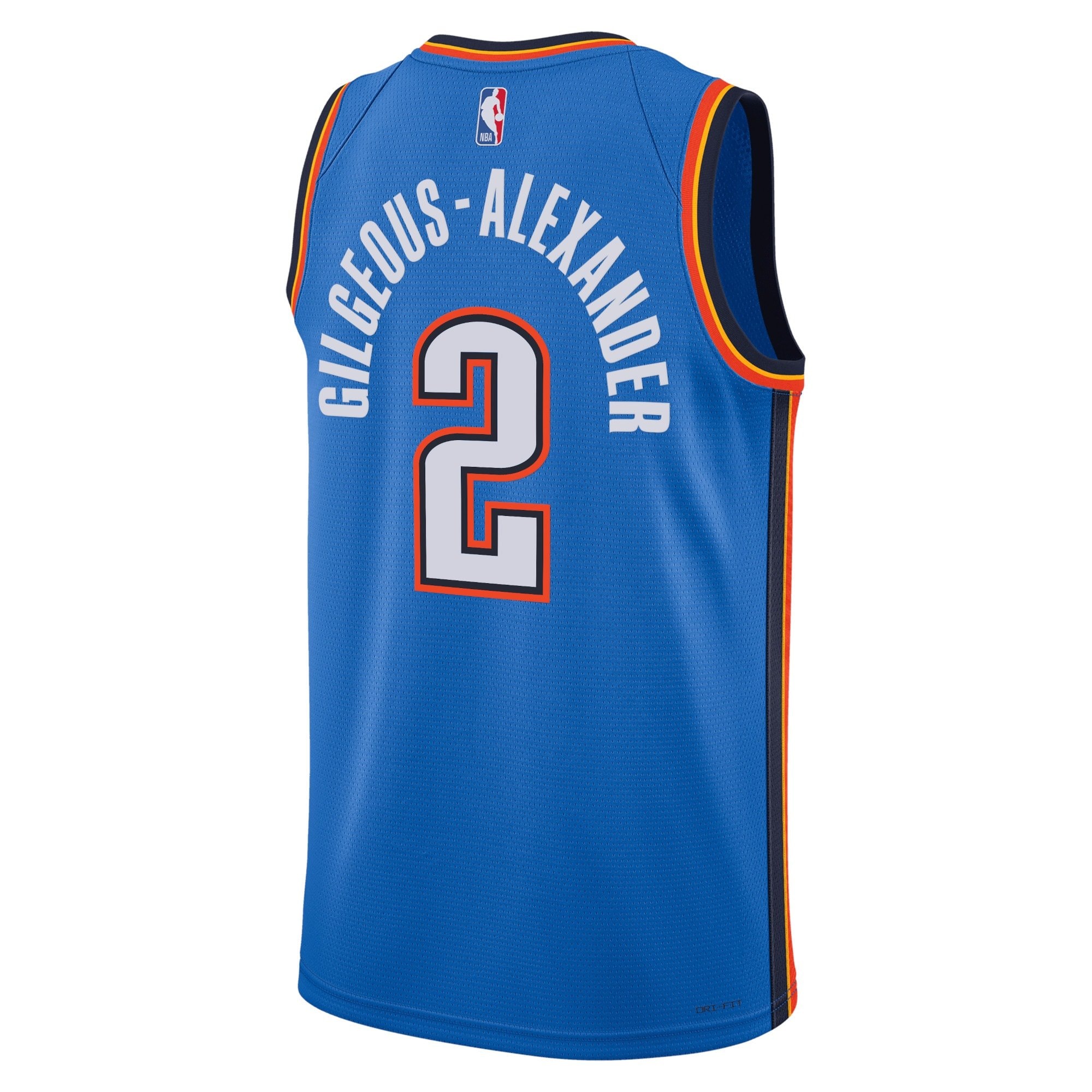 Oklahoma City Thunder Icon Edition Swingman Jersey Blue Shai Gilgeous-Alexander Unisex