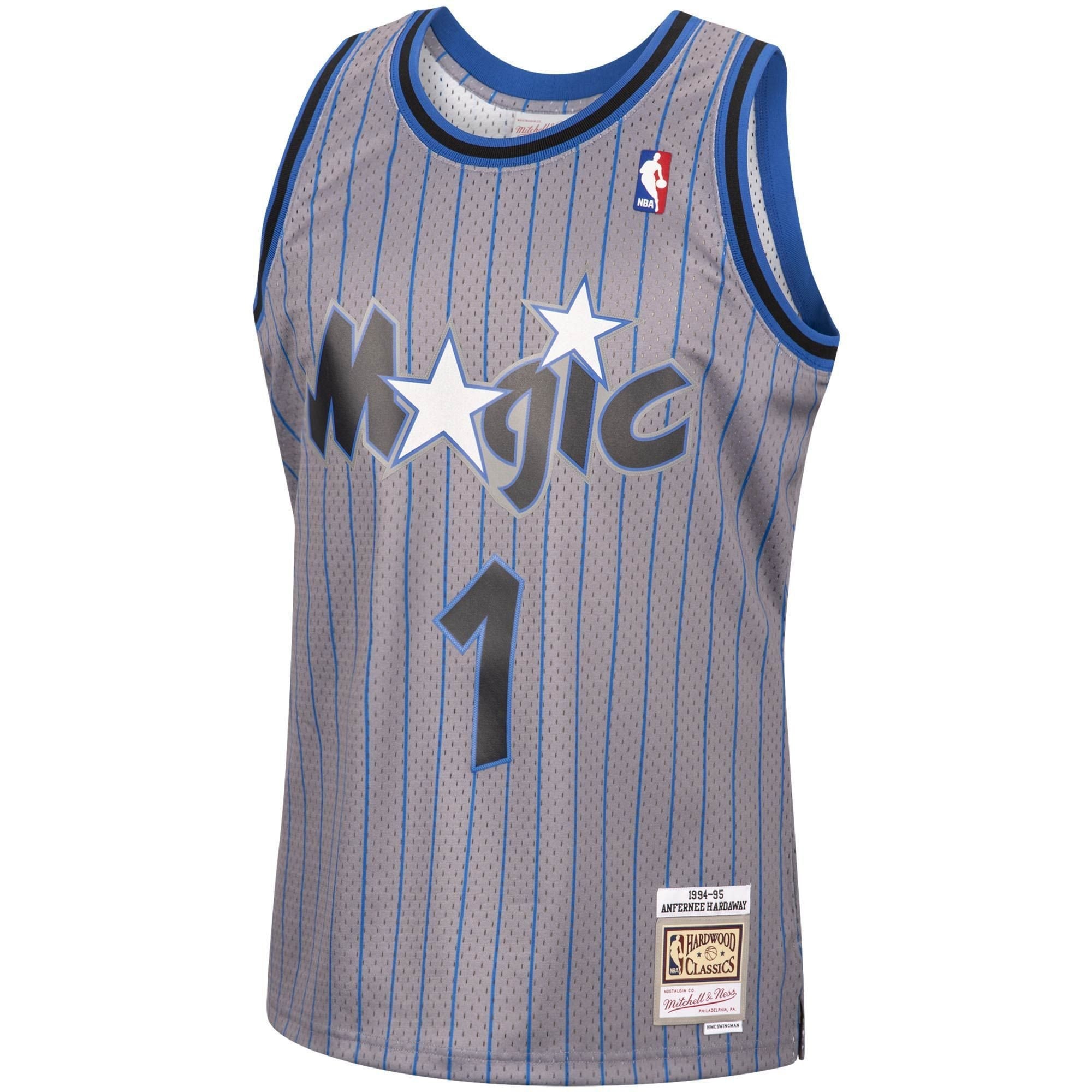 Penny Hardaway Orlando Magic Mitchell Ness 1994-95 Hardwood Classics Reload Swingman Jersey - Gray