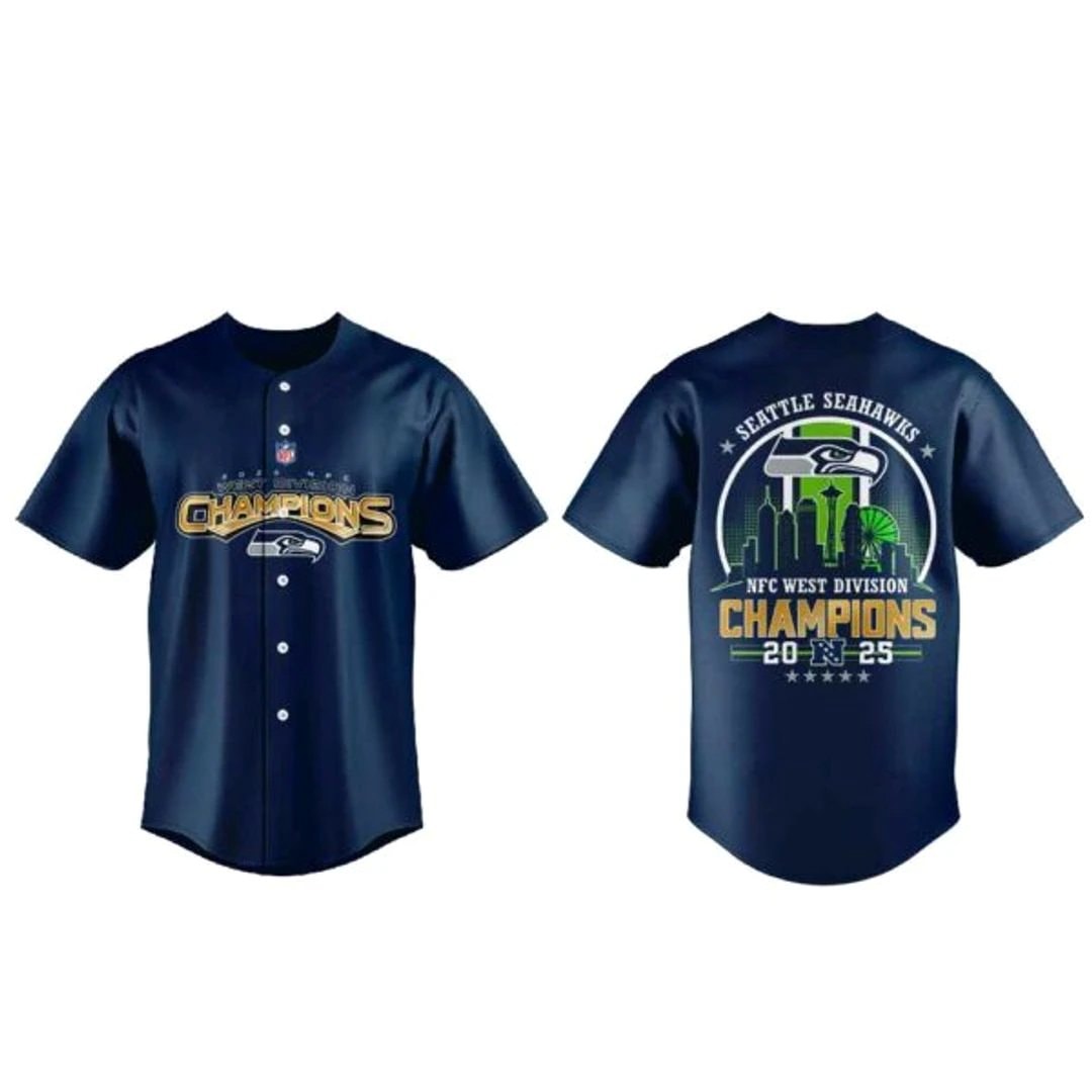 Football Team NFC West Division Champions Baseball Jersey
