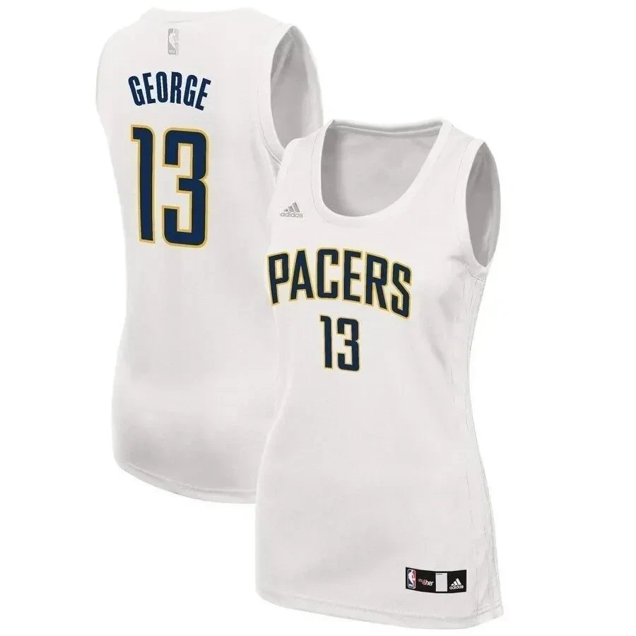 Paul George Basketball Team Women's Fashion Jersey - White