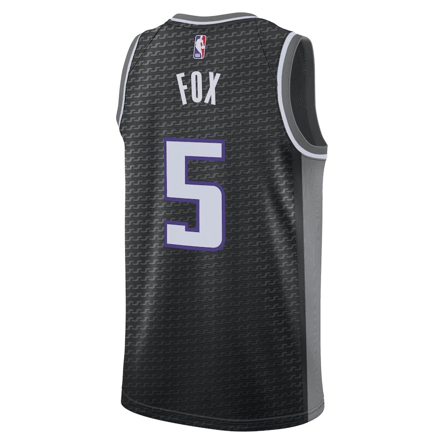 De'Aaron Fox 5 Sacramento Kings Statement Edition Swingman Jersey - Black