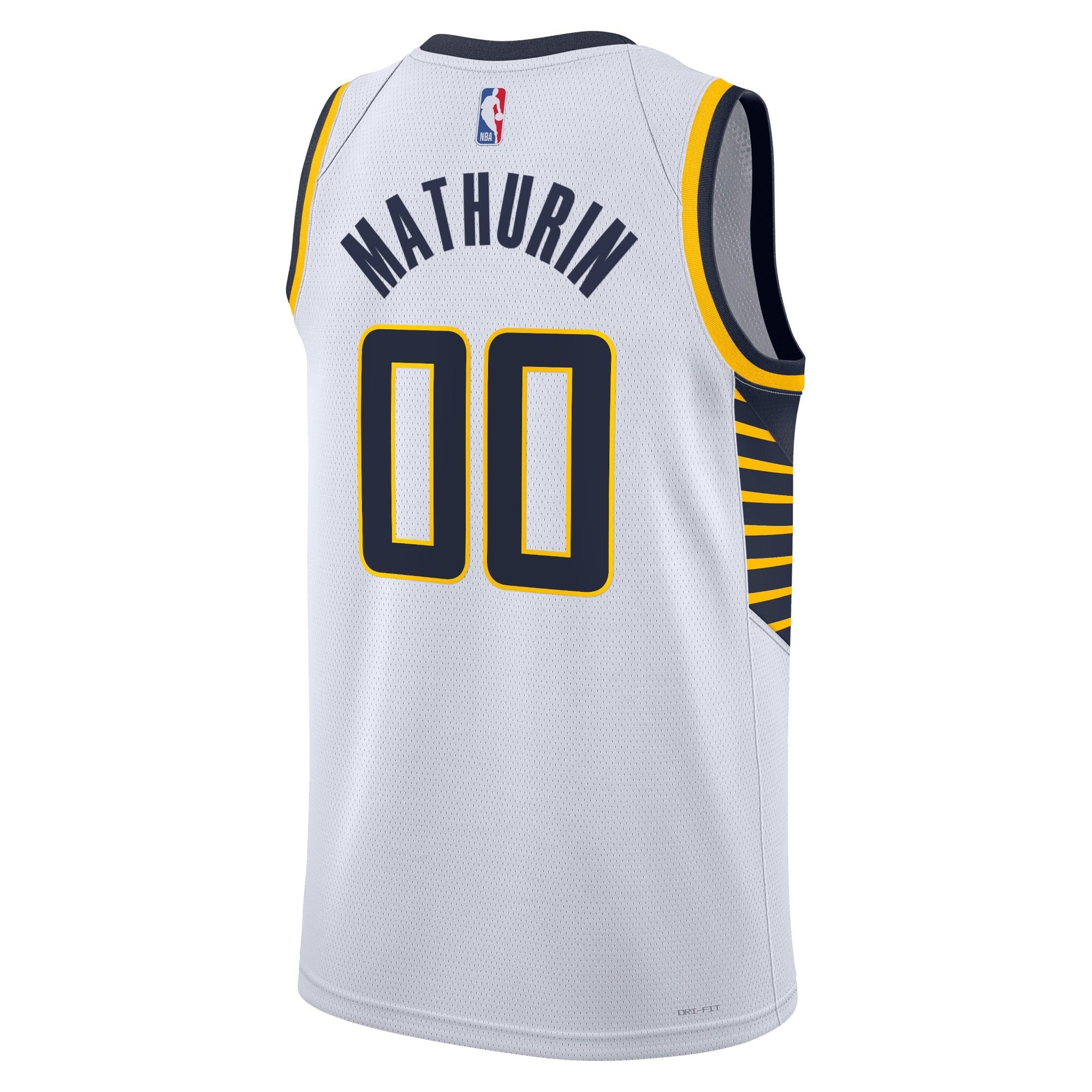 Indiana Pacers Association Edition Swingman Jersey White Bennedict Mathurin Unisex