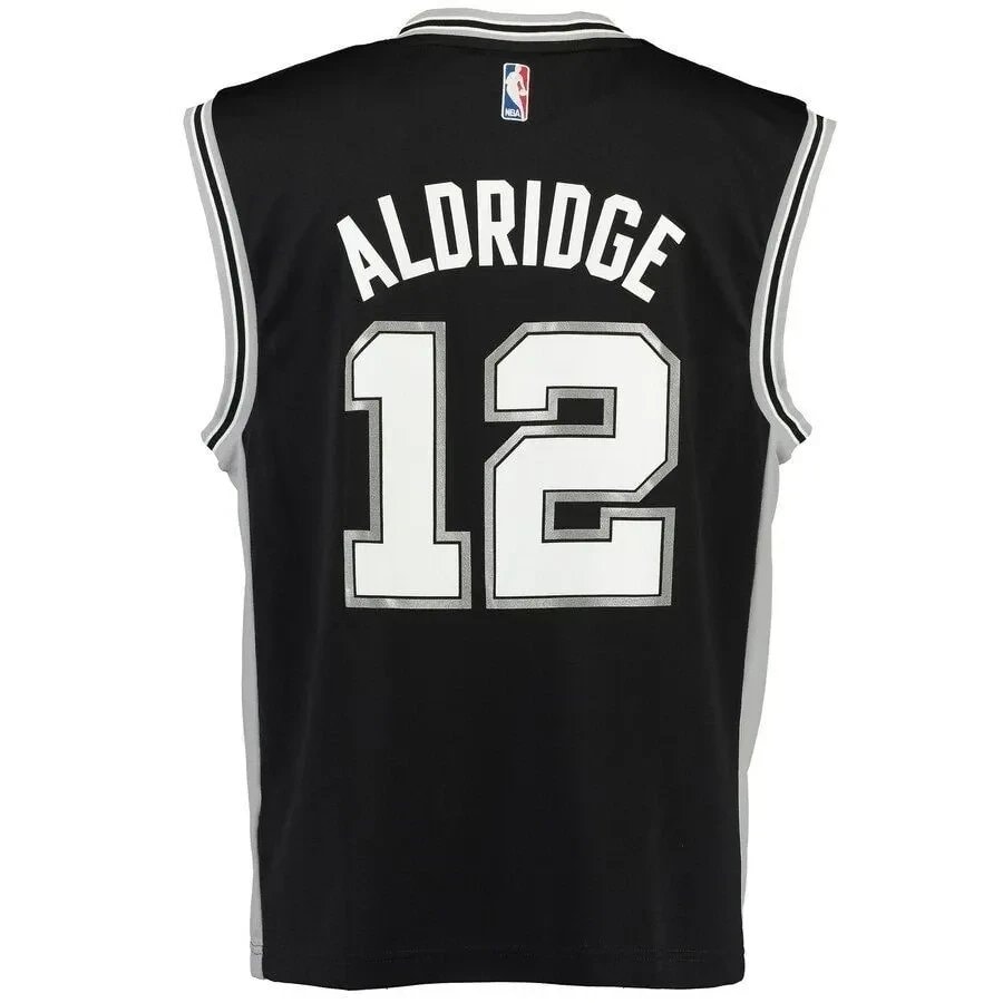 Lamarcus Aldridge San Antonio Spurs Road Jersey Black Unisex Adult Sizes S-3XL