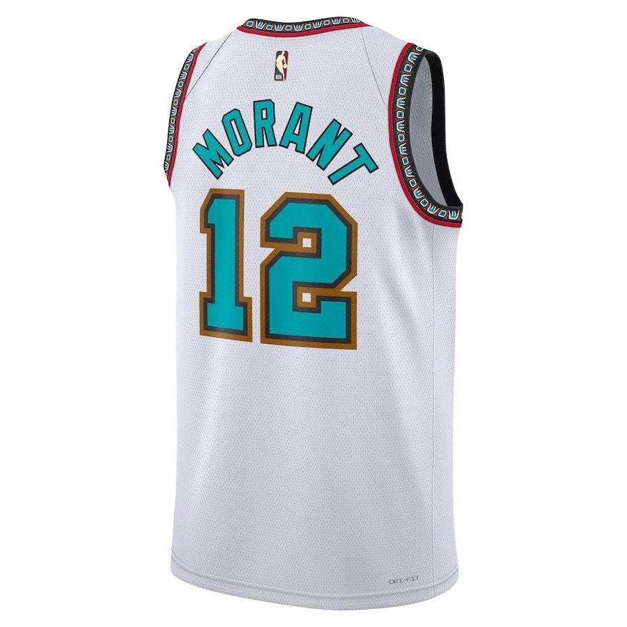 Ja Morant 12 Memphis Grizzlies Unisex 2024/25 Swingman Jersey White Classic Edition