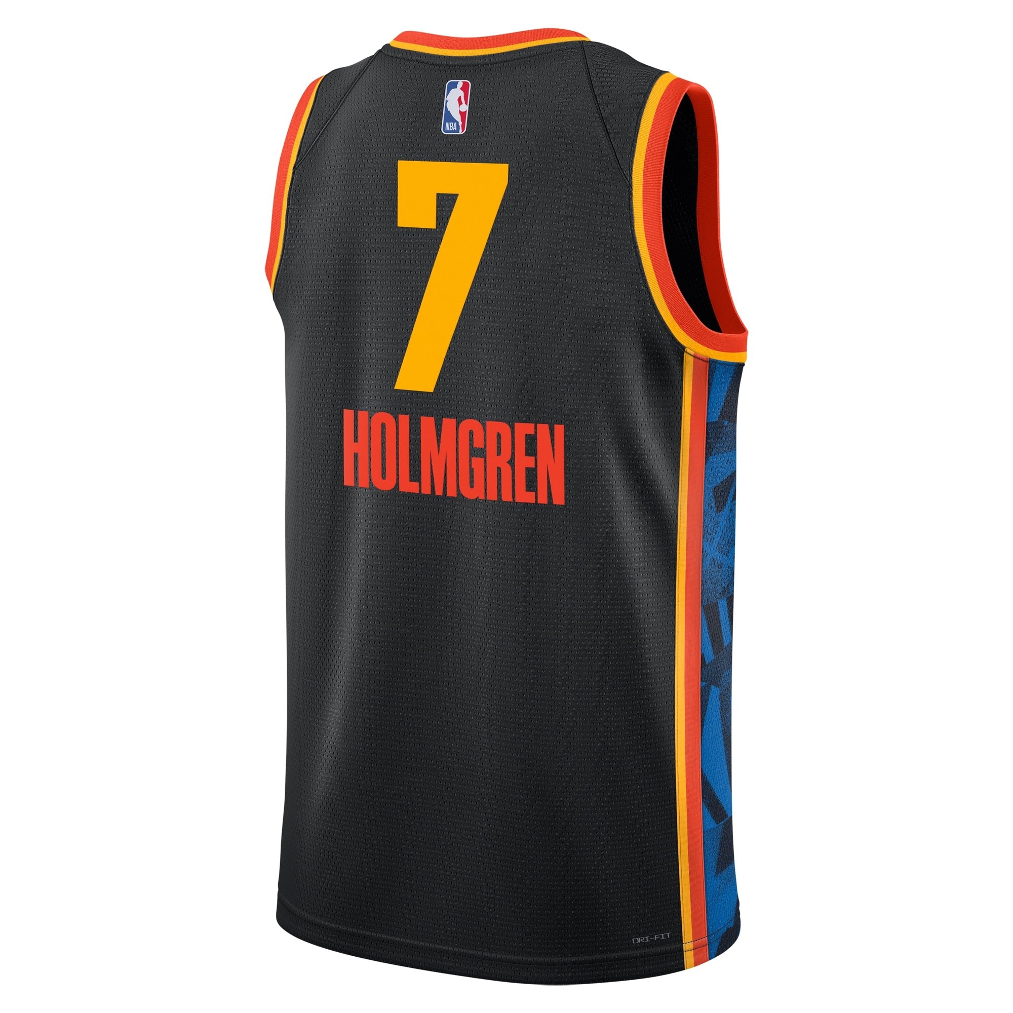 Oklahoma City Thunder City Edition Swingman Jersey 2024 Black Chet Holmgren Unisex