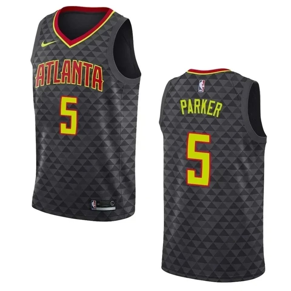Men's Atlanta Hawks Jabari Parker #5 Icon Swingman Jersey Black