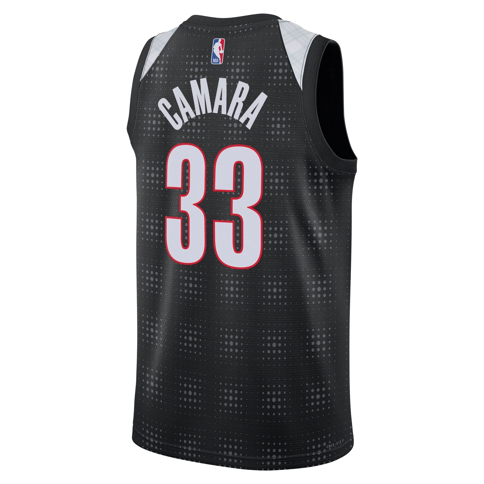 Portland Trail Blazers City Edition Swingman Jersey 2024 Black Toumani Camara Unisex