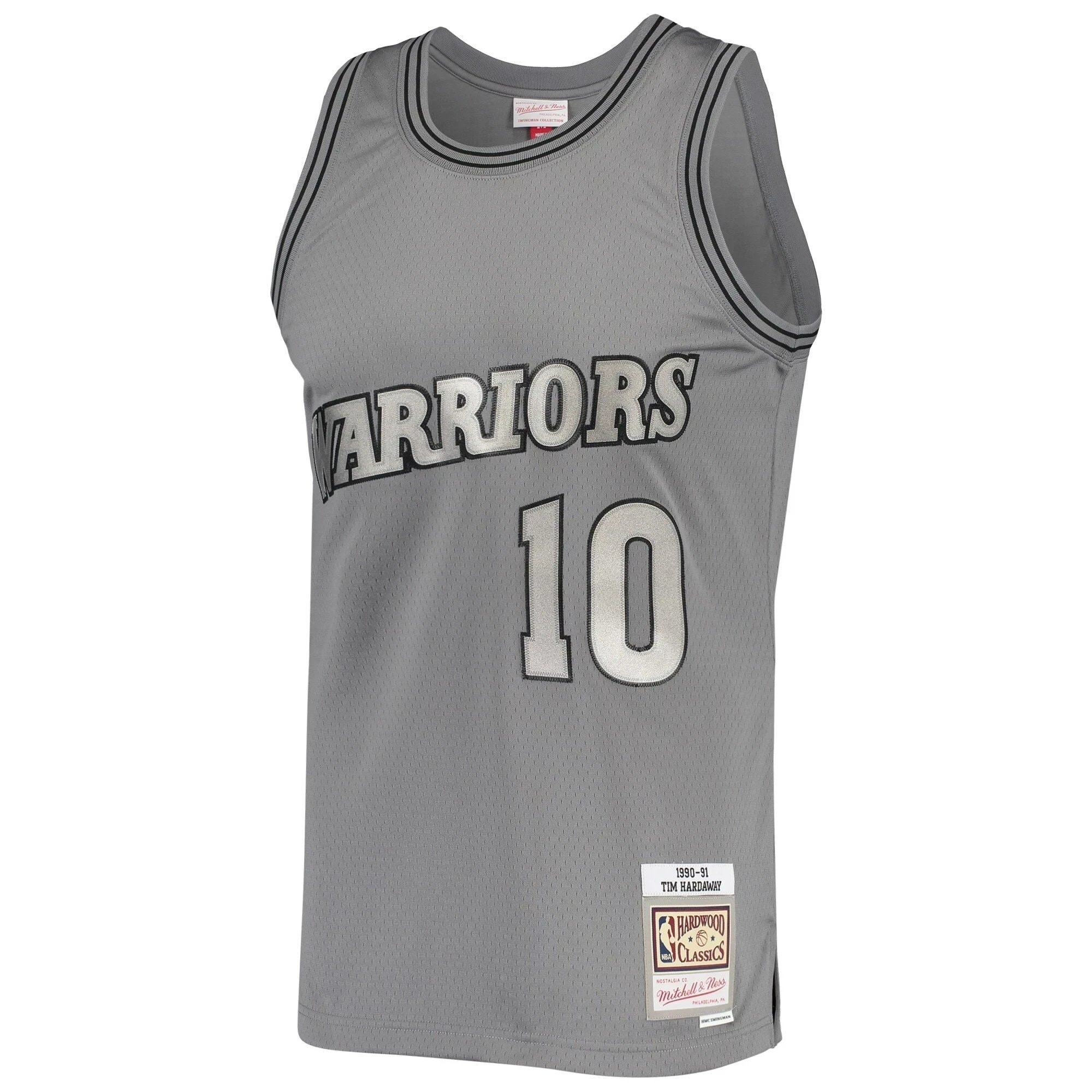 Tim Hardaway Golden State Warriors Mitchell & Ness Hardwood Classics 1990/91 Charcoal Swingman Jersey