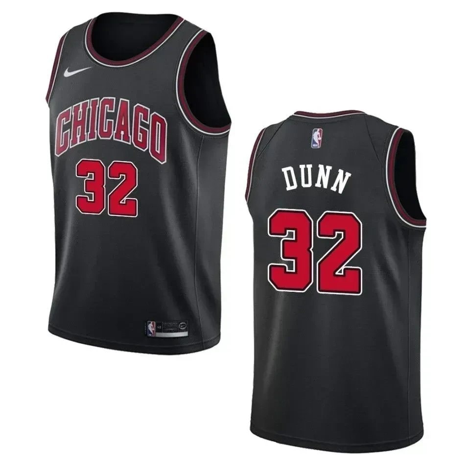 Men's Chicago Bulls Kris Dunn #32 Statement Swingman Jersey Black