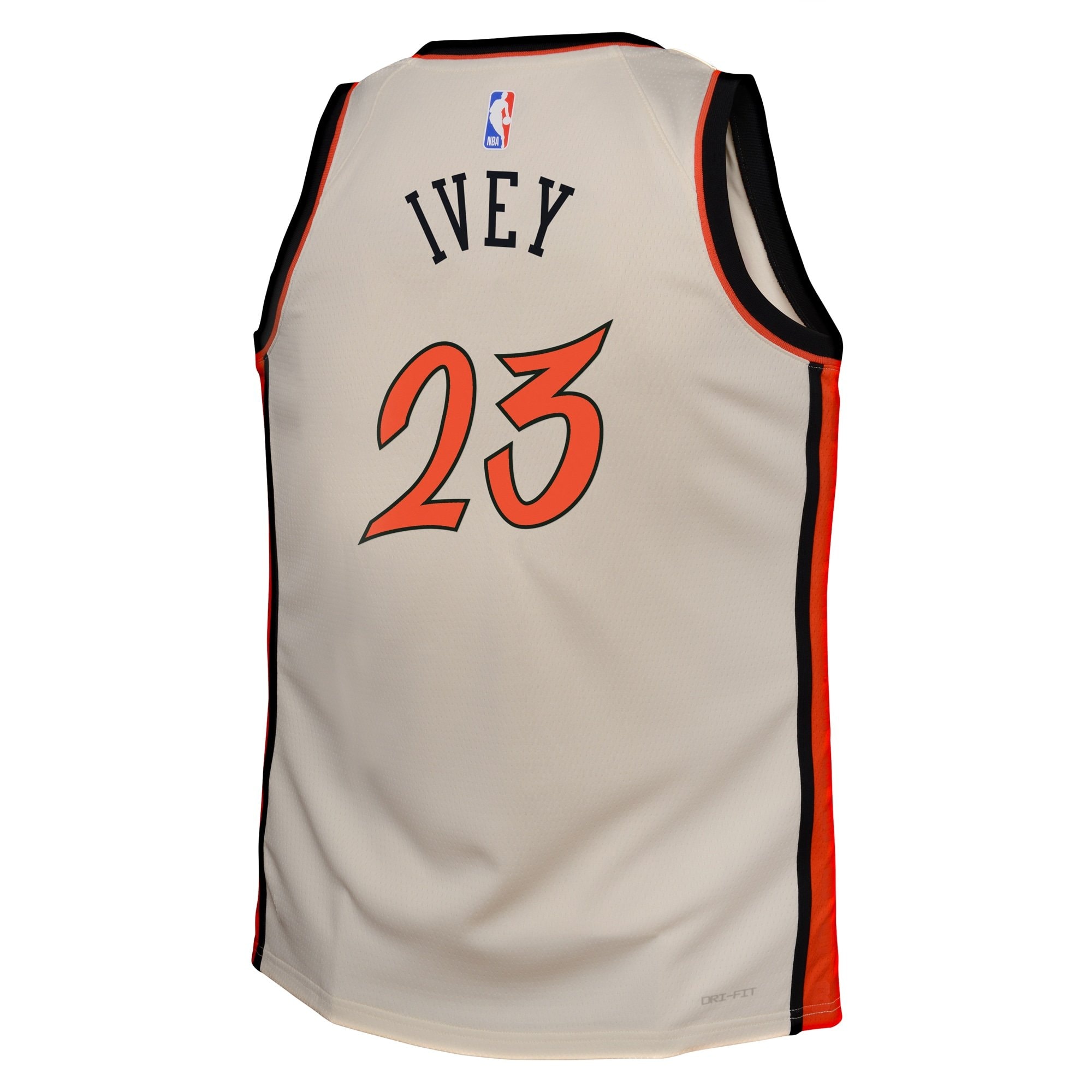 Detroit Pistons 2024 City Edition Swingman Jersey Cream Jaden Ivey Youth S-3XL