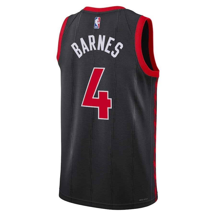 Scottie Barnes 4 Toronto Raptors Unisex Swingman Jersey Statement Edition Black
