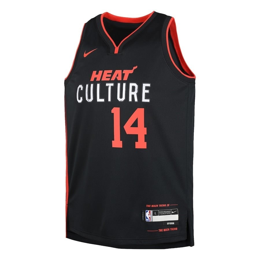 Tyler Herro 14 Miami Heat 2023/24 City Edition Swingman Youth Jersey Black