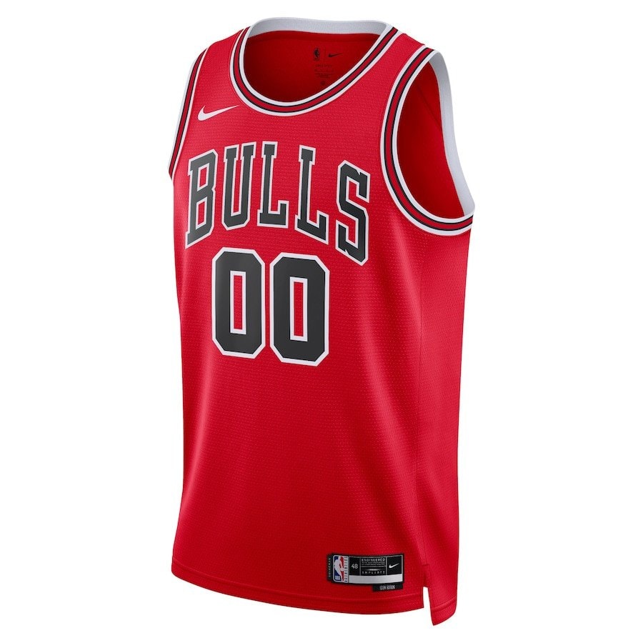Chicago Bulls 2023/24 Icon Swingman Custom Men Jersey Red Multicolor
