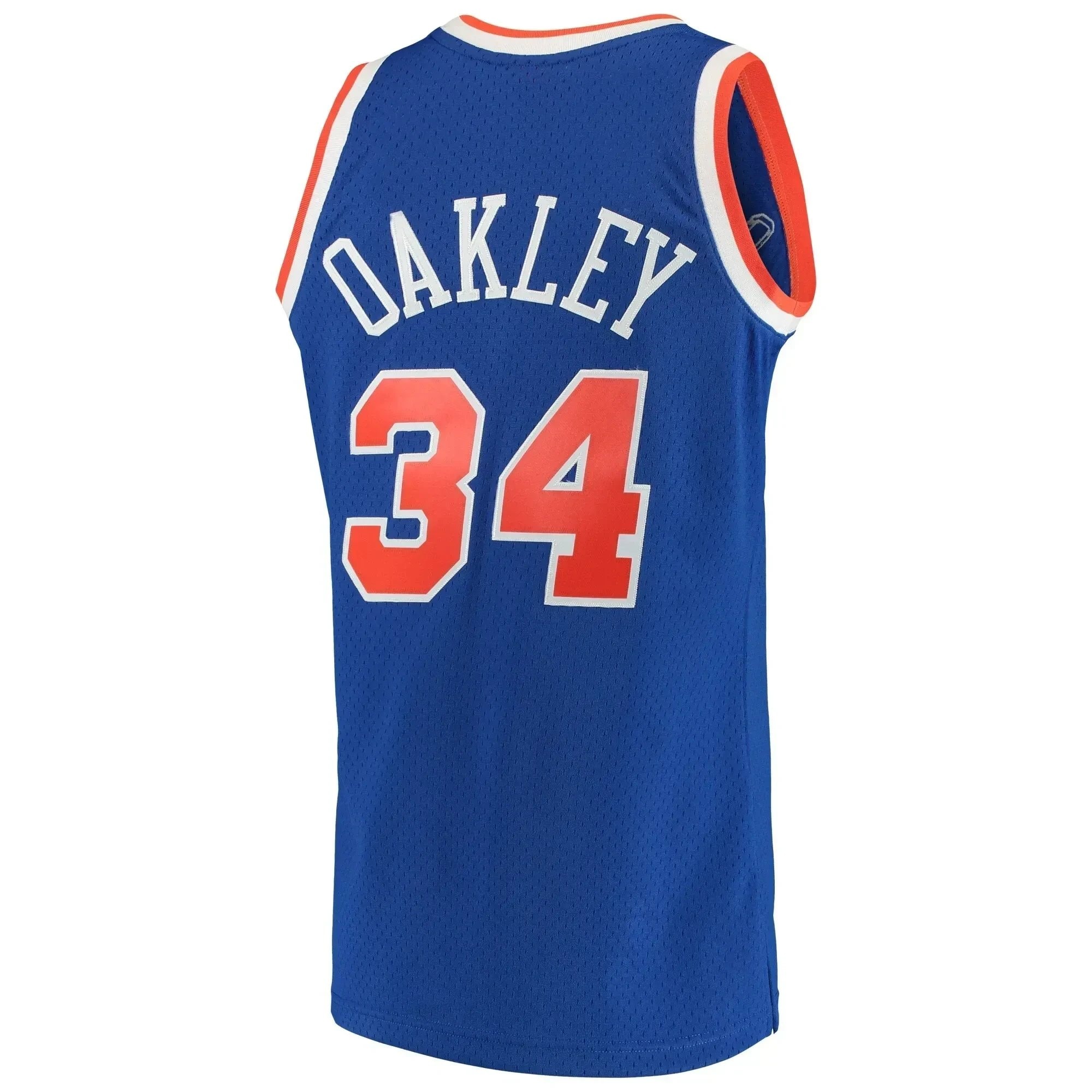 Charles Oakley New York Knicks Mitchell & Ness 1991-92 Hardwood Classics Swingman Jersey Blue