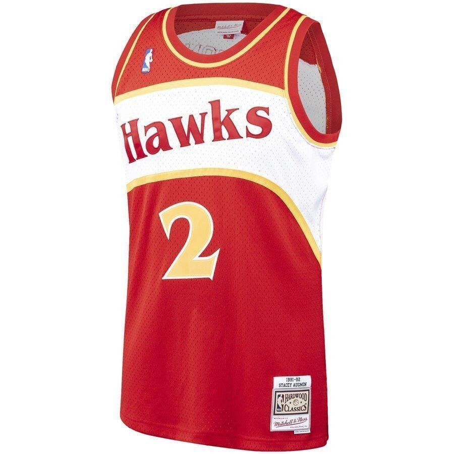 Stacey Augmon Atlanta Hawks Mitchell & Ness Hardwood Classics 1991-92 Swingman Jersey Red