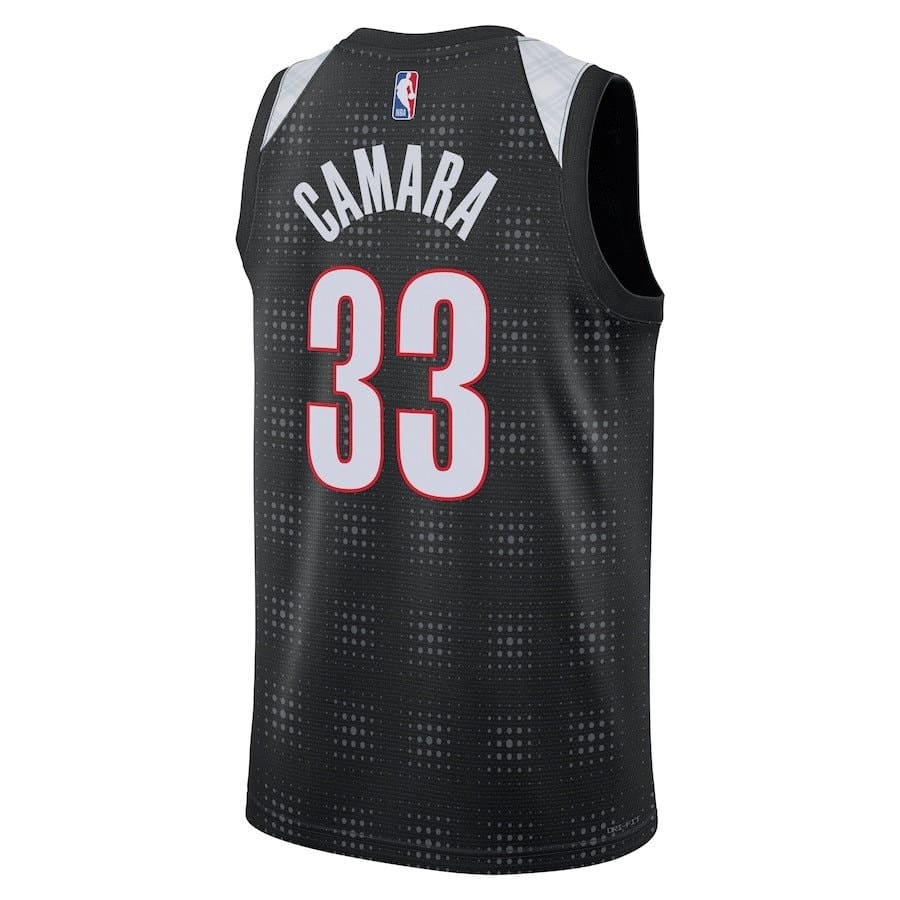 Toumani Camara 33 Portland Trail Blazers Unisex 2024/25 Swingman Player Jersey City Edition Black
