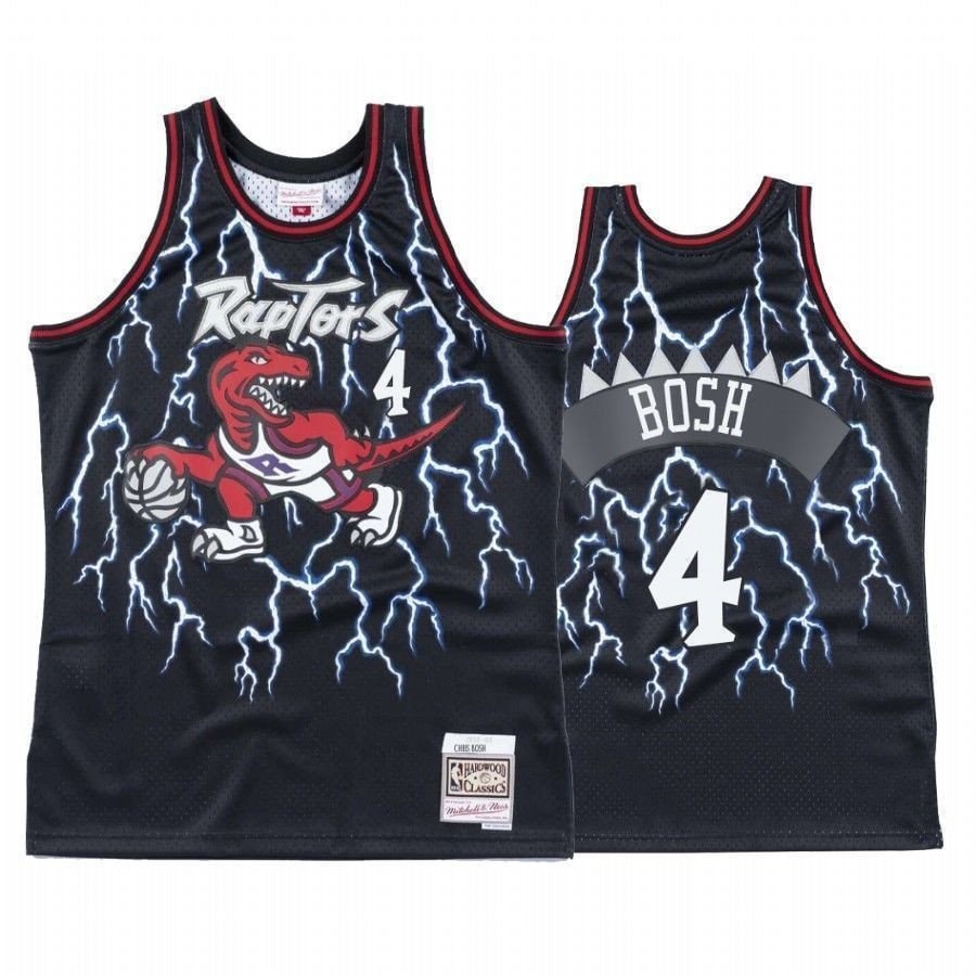 Men's Toronto Raptors Chris Bosh #4 Hardwood Classics Basketball Jersey
