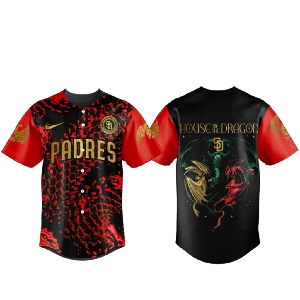 Baseball Team House of the Dragon Night 2026 Baseball Jersey