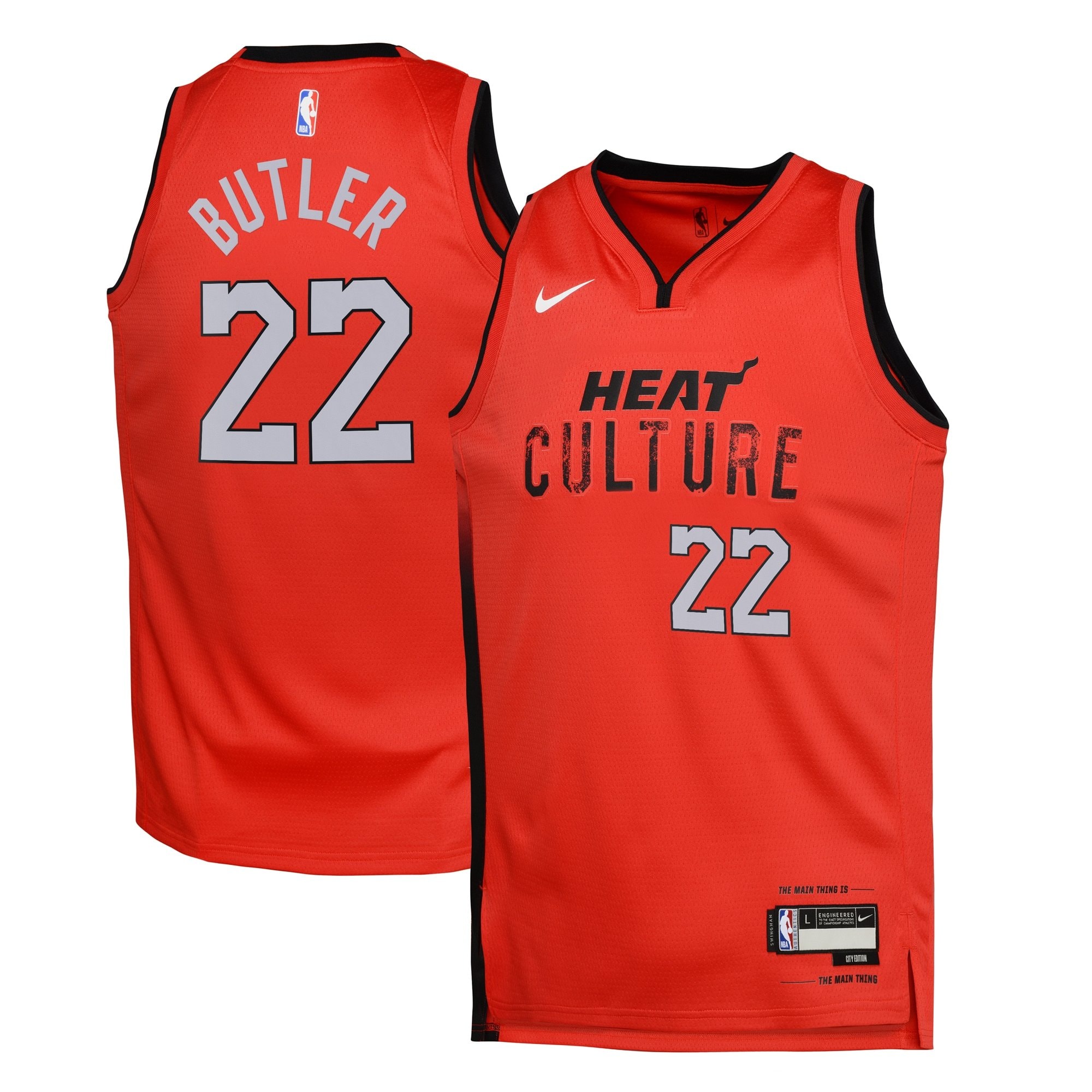 Miami Heat City Edition Swingman Jersey 2024 Red Jimmy Butler Youth