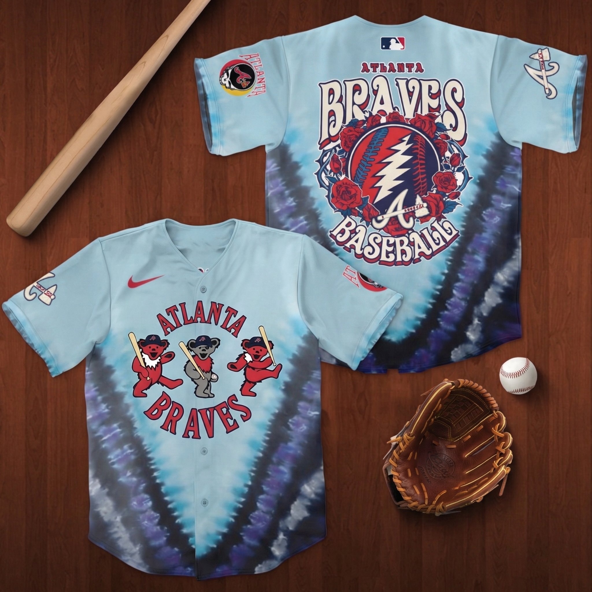 Baseball Team Grateful Dead 60th Anniversary Jersey Baseball Team Merch Best Baseball Coach Gift Ideas