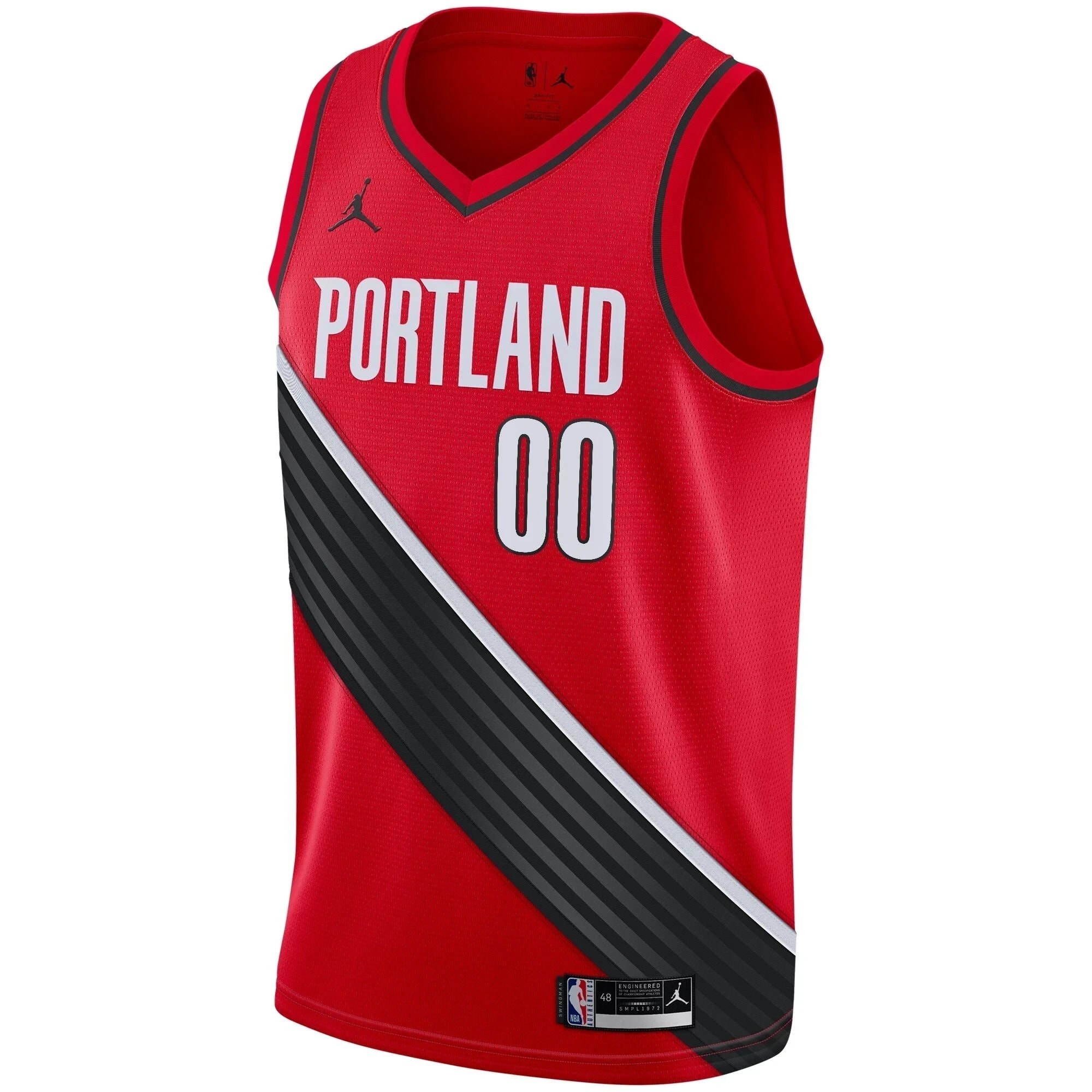 Portland Trail Blazers Swingman Custom Jersey - Statement Edition - Red