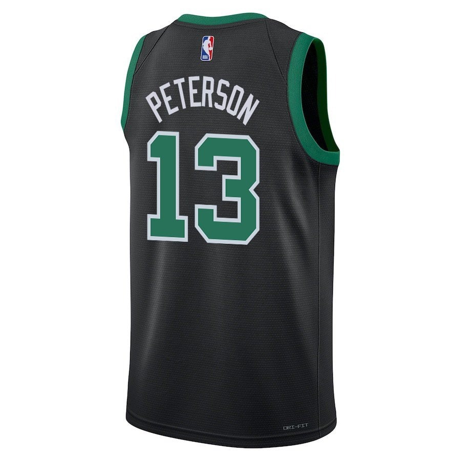 Drew Peterson 13 Boston Celtics 2024 Finals Champions Swingman Jersey Statement Edition Black