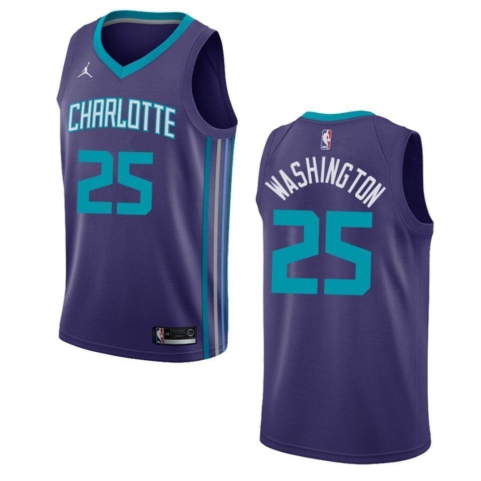 Men's Charlotte Hornets P.J. Washington #25 Statement Swingman Jersey Purple