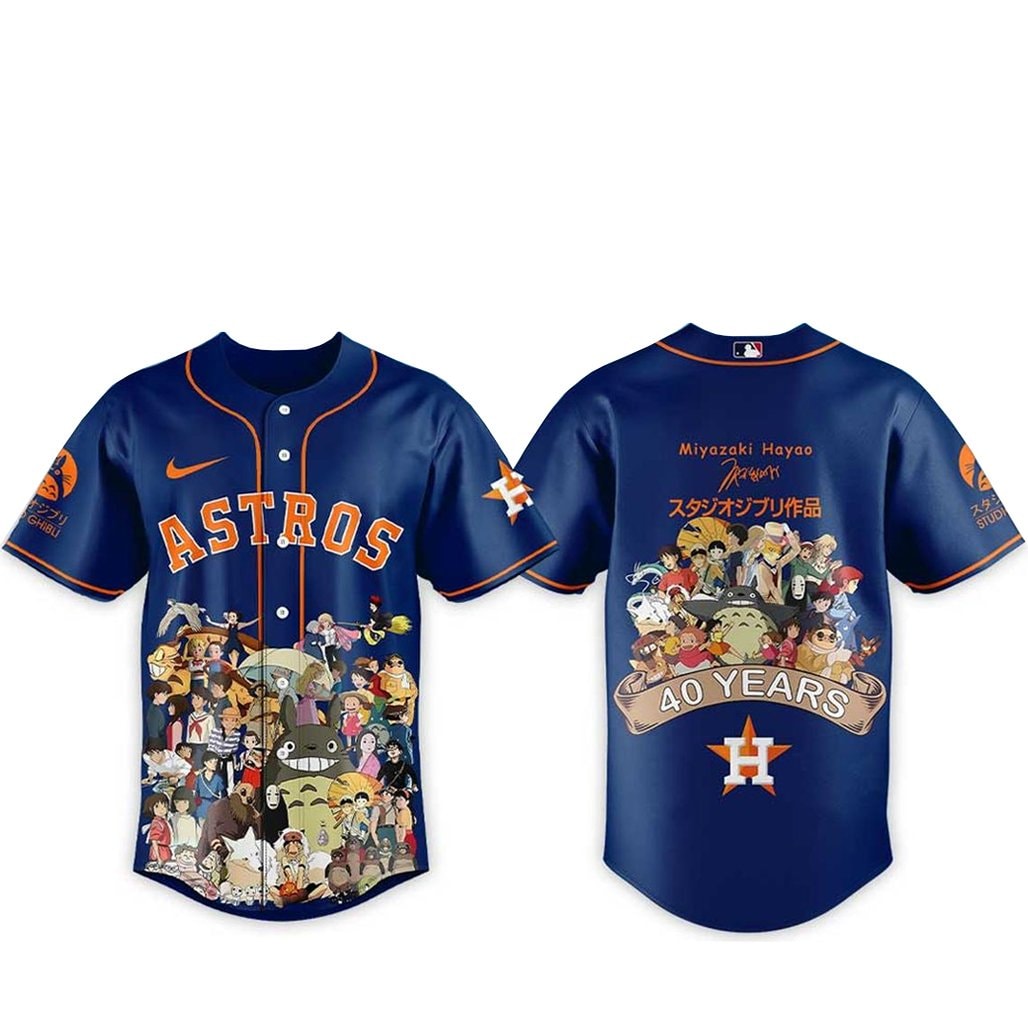 Baseball Team Miyazaki Hayao 40 Years Of Studio Ghibli 2026 Baseball Jersey