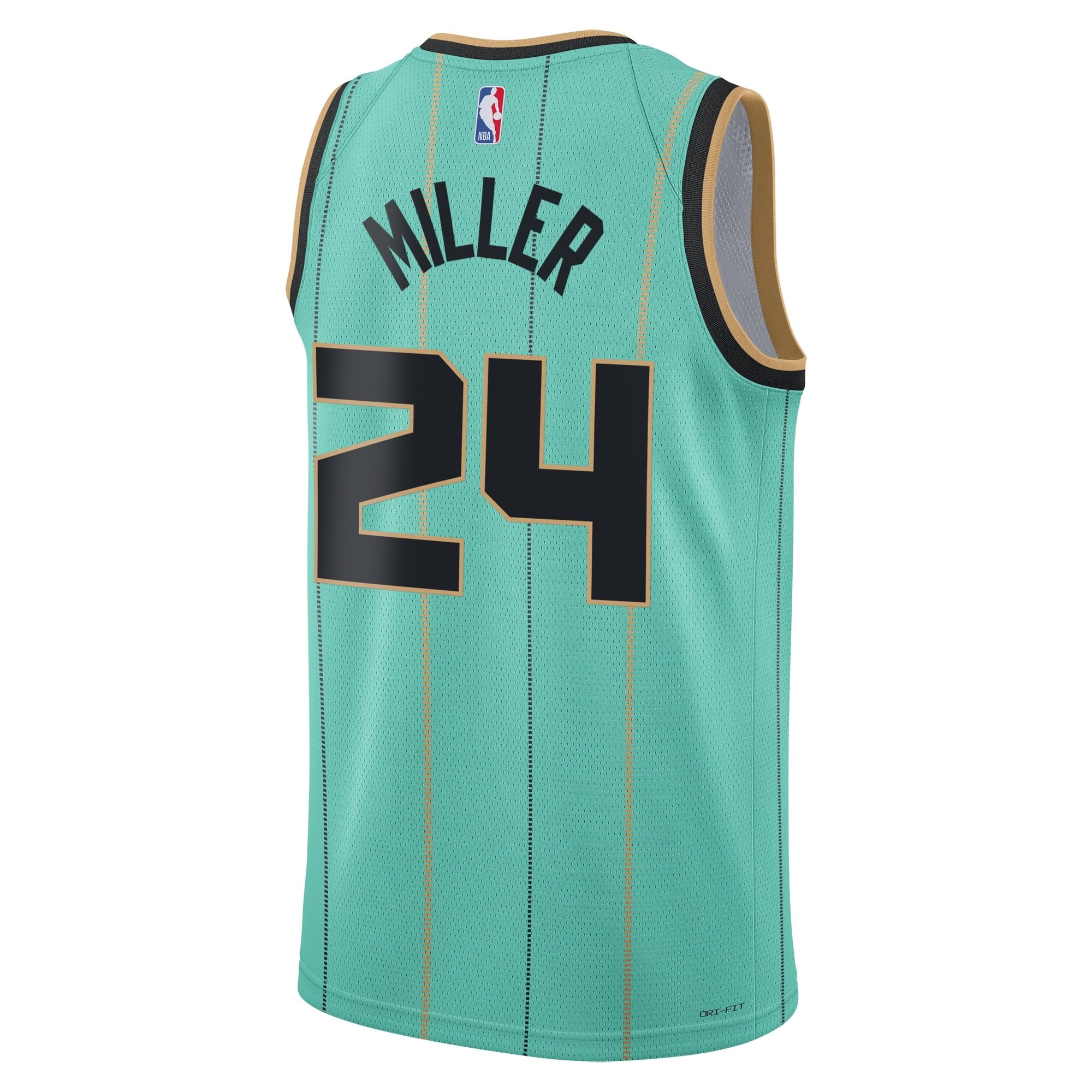 Jordan Brand Charlotte Hornets 2024 City Edition Swingman Jersey Verde Azulado Brandon Miller Unisex