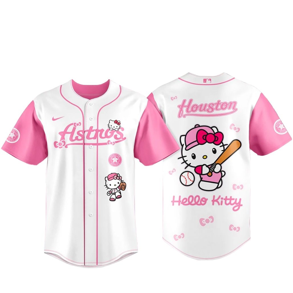 Baseball Team x Hello Kitty 2026 Pink Baseball Jersey